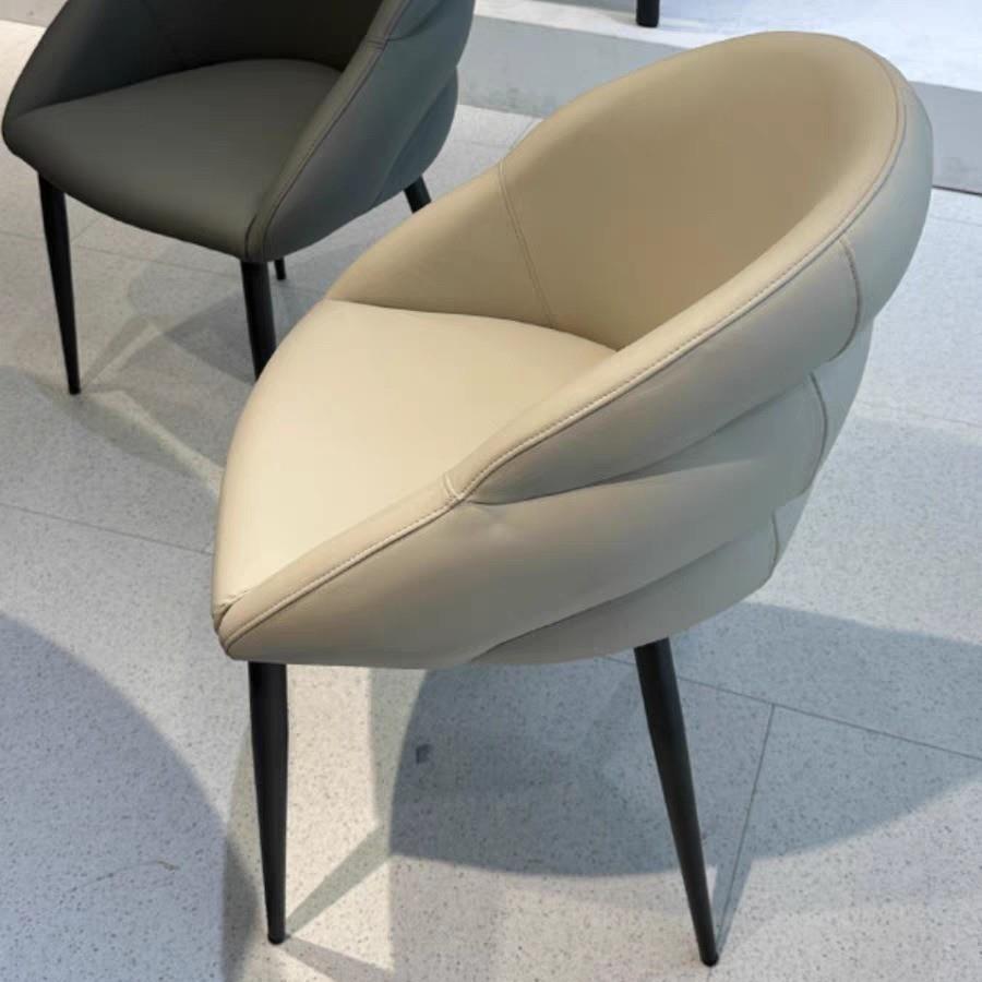 意式轻奢设计师餐椅现代简约椅子家用餐厅餐桌凳子书桌阳台靠背椅