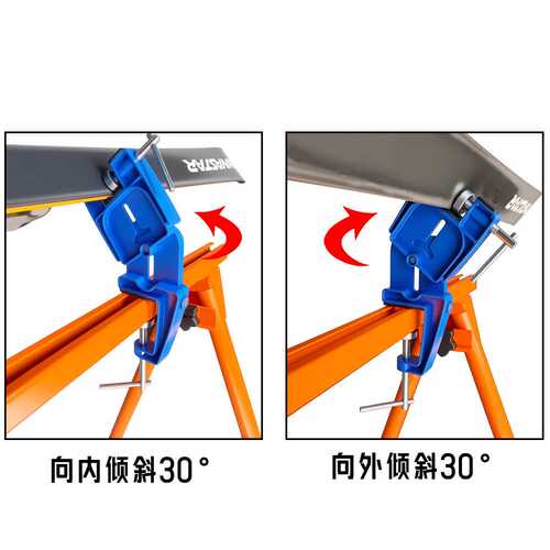 IGOSKI滑雪板固定支架铝合金双板虎钳维修护理打蜡升级款蓝色其他