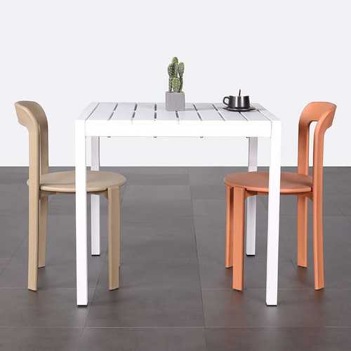 户外庭院桌子塑料室外花园休闲露天餐桌露台防水防晒别墅长方形桌