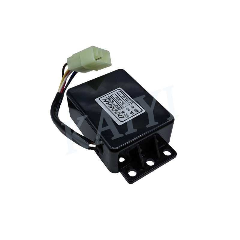 挖机配件大宇DH220-5/225-7/300-7雨刮转换启动继电器2537-9008