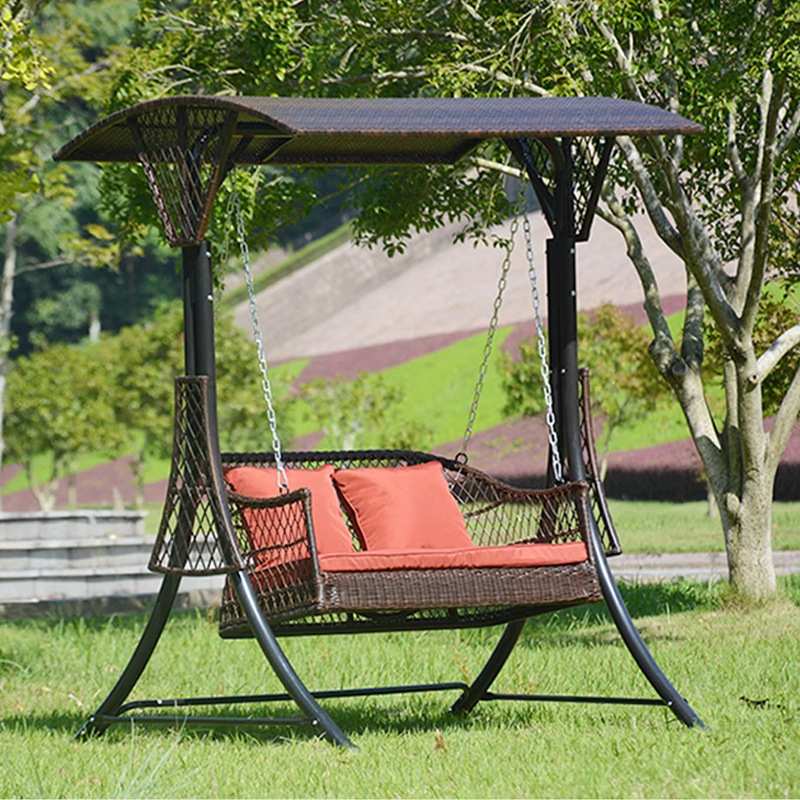 户外秋千吊椅家用摇椅铝合金秋千椅双人休闲吊篮椅室外庭院荡秋千