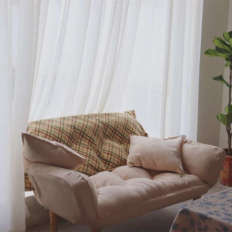 布艺沙发小户型简约北欧日式懒人客厅双人出租房屋网红榻榻米折叠