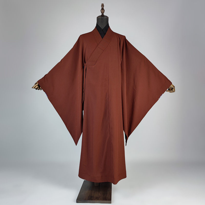 僧服大褂禅修服出家人僧衣常规海清长褂海青麻纱居士服四季男女款