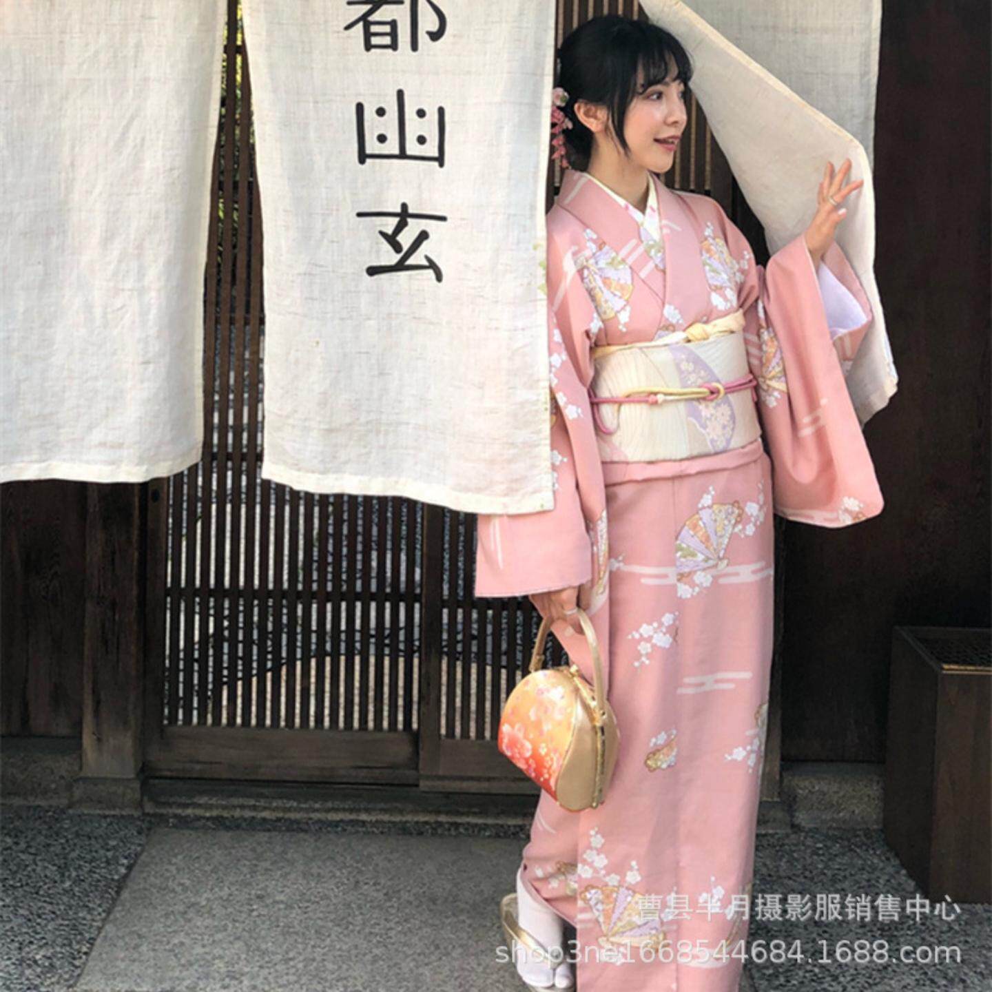 神明少女和服日式和风粉色文艺