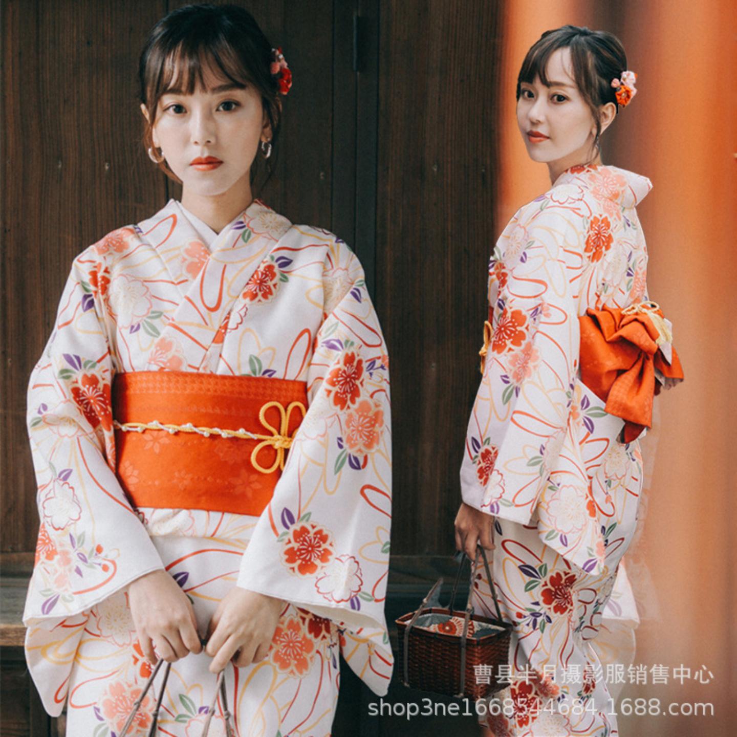 日式和服女正装改良式粉色便穿