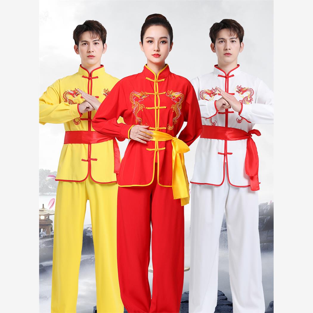 打鼓服练功服男女成人中国风舞狮舞龙服装武术演出服表演服秧歌服