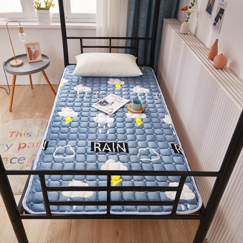 加绒加厚床单单件学生宿舍上下铺寝室单人床牛奶绒毛绒珊瑚绒冬季