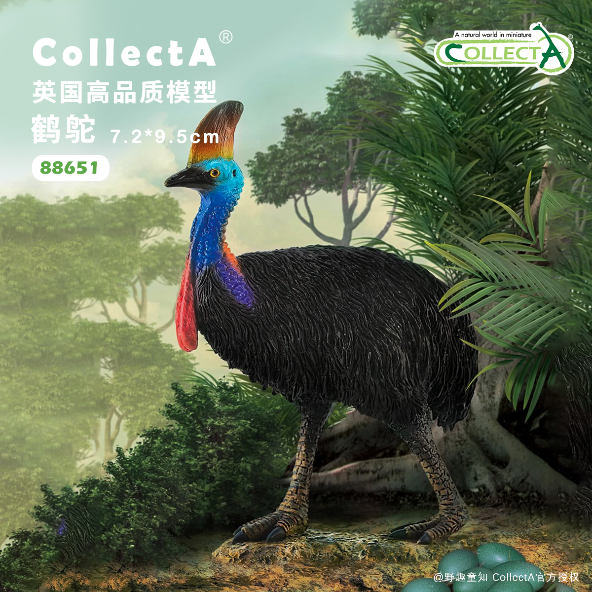 CollectA鹤鸵动物模型玩具