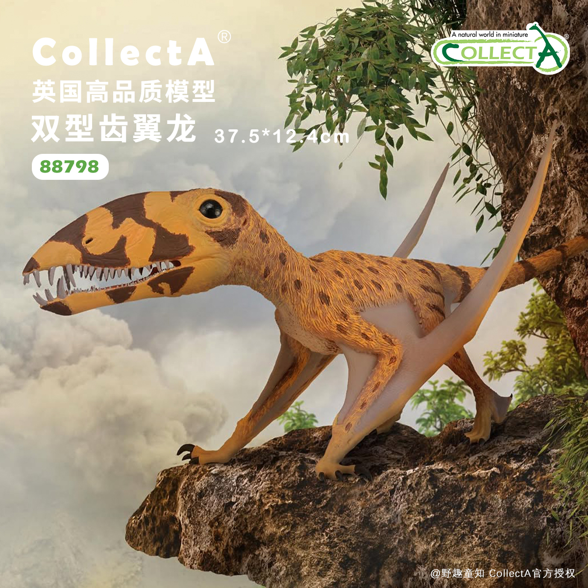 CollectA双型齿翼龙动物模型玩具