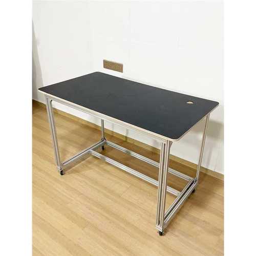 北欧桦木办公桌电脑桌实木工作台会议桌简约现代铝型材书桌设计师