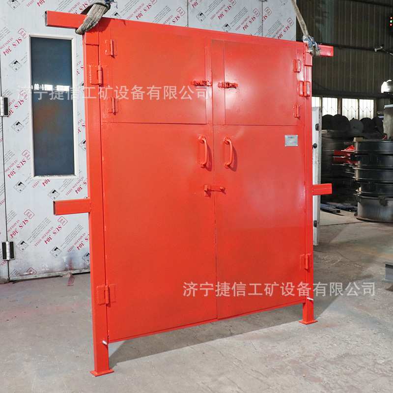 平顶防火栅栏门煤矿井下用防水隔火两用门1.6*1.8m变电室用防火门