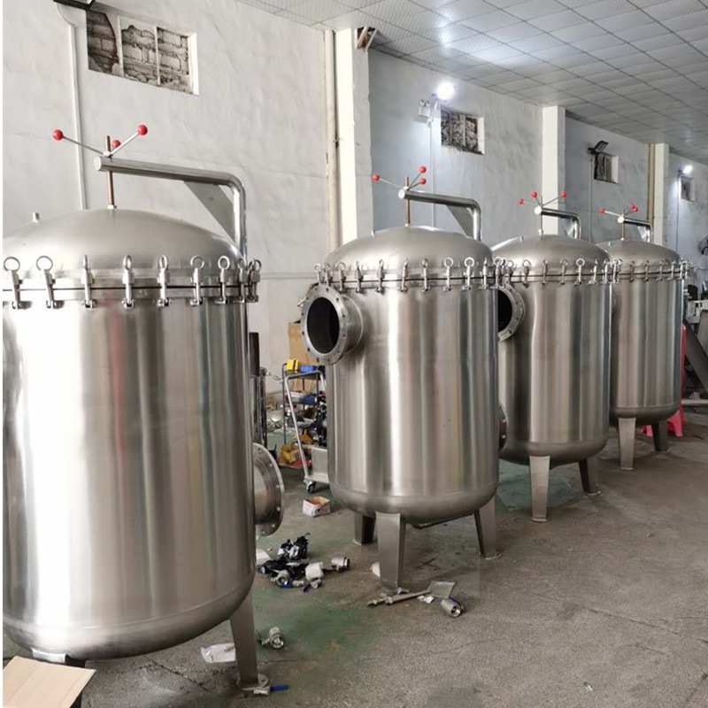 食品级不锈钢布袋式过滤器PP棉熔喷袋式过滤器糖水饮料杂质过滤器