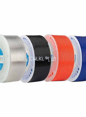 PU管气管塑料管8X5气管10*6.5气动空压机气管透明管蓝色红色黑