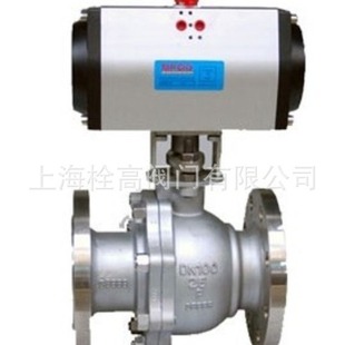 不锈钢气动球阀口径DN15 DN300 Q641F 气动法兰不锈钢球阀
