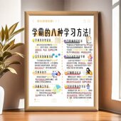 学霸 饰摆饰 八种学习方法番茄学习相框送朋友礼物房间卧室桌面装