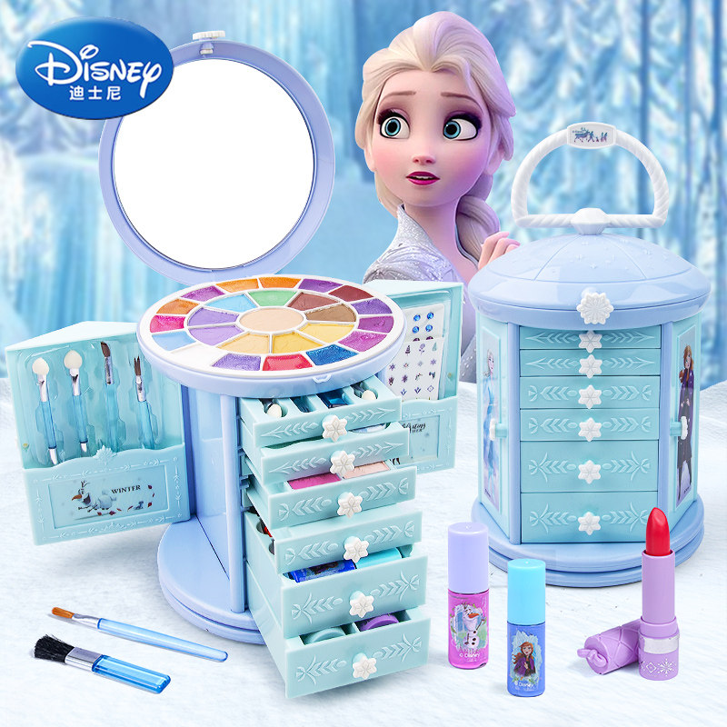 艾莎公主化妆箱安全无毒可水洗