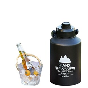 户外冰桶大容量手提箱保冷冰块储存水杯I野餐露营保温壶不锈钢摆