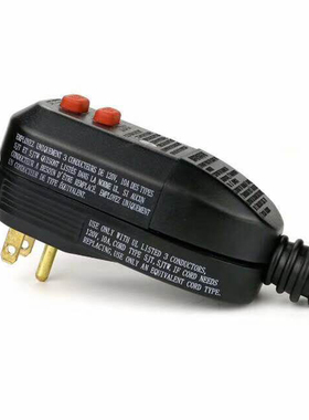 热水器断路器11h0V美式漏电保护器gfci接线式电源插头10A15安促销