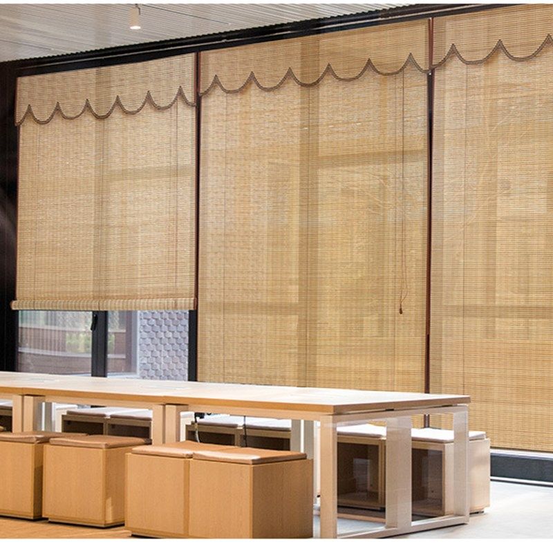 遮阳竹帘卷帘窗帘遮光竹子门帘阳A台遮阳免打孔中式日式家用隔断,居家布艺,卷帘,淘宝优惠券,粉丝福利购,淘宝优惠卷