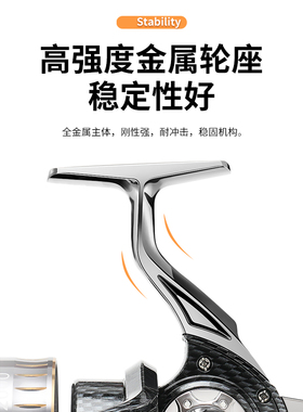 全金属无间隙远投轮纺车p轮铁板锚鱼轮锚杆海竿10000型渔轮鱼线轮
