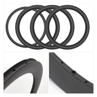 50W 700c碟刹V刹大刀圈38 60框高轮圈 公路自行车碳纤维车圈 台产