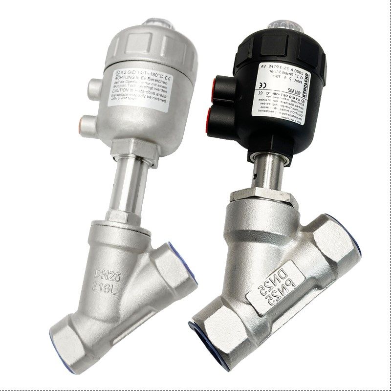 304不锈钢气动角座阀蒸汽切断阀耐高温耐腐蚀螺S纹连接丝扣切断阀,五金/工具,其他阀门,淘宝优惠券,粉丝福利购,淘宝优惠卷