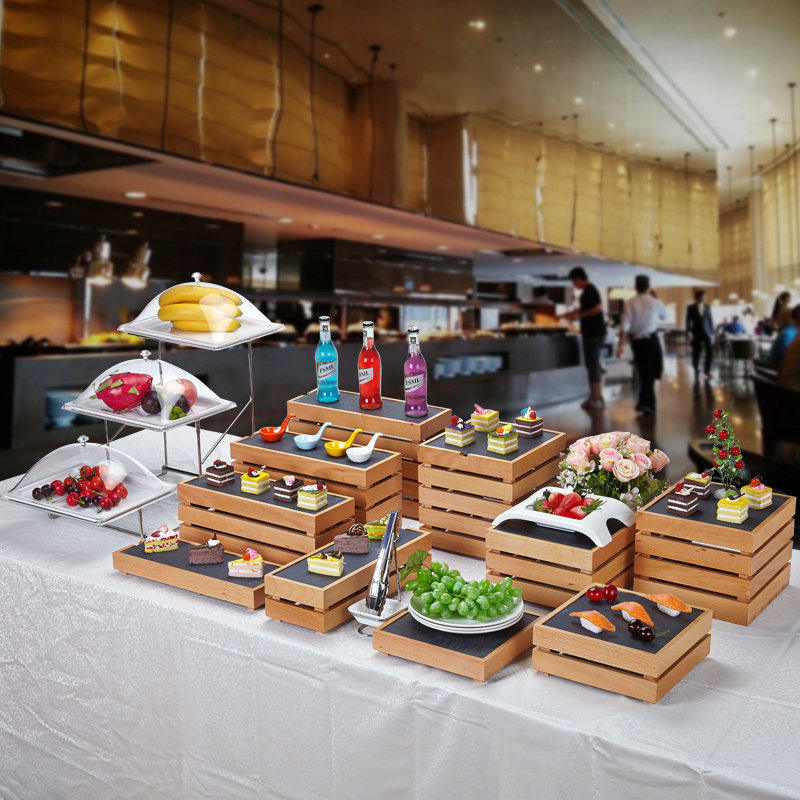 自助餐茶歇层架冷餐木质点心架y寿司糕点甜品摆台宴会发布会展示