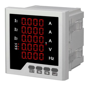 t9999a可编程报警通讯智能数显五排显示 三相交流电流电压频率表0
