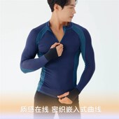 长袖 潜水o泳衣男拉链拼接分体套装 速干水母服浮潜游 促销 2020新款