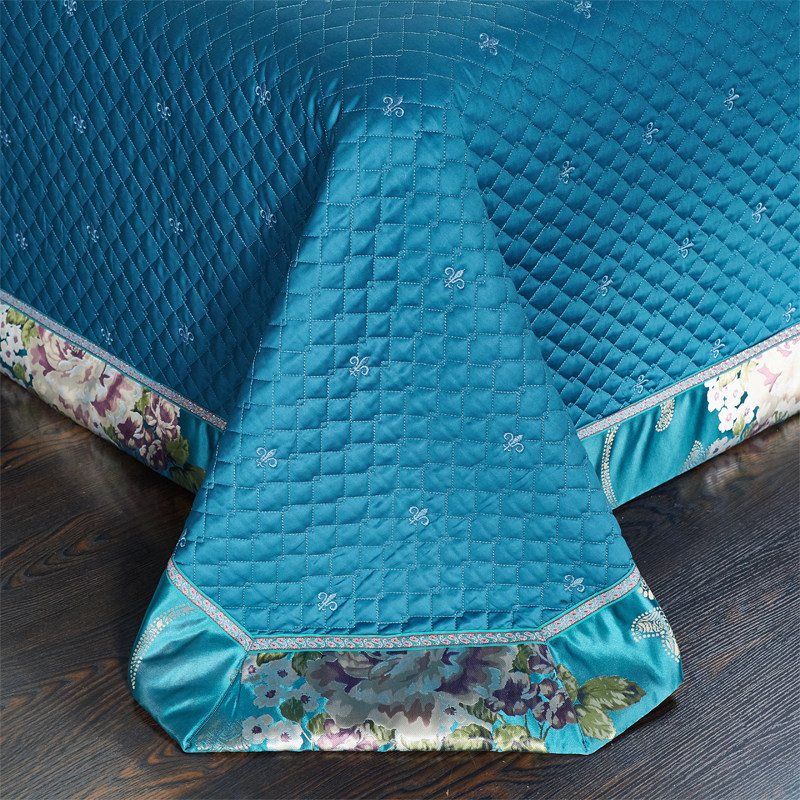 欧美式奢华全棉四件套1.8um双人床上用品家纺贡缎提花婚庆八十件