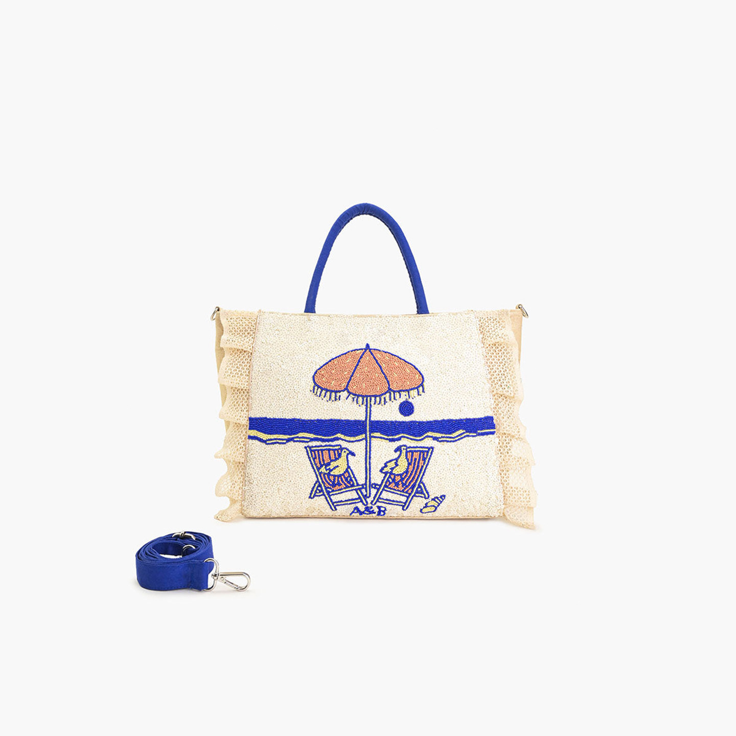 FGFW箱包2025新款手工钉珠亮片单肩斜跨手提包海滩风情串珠托特包,箱包皮具/热销女包/男包,托特包,淘宝优惠券,粉丝福利购,淘宝优惠卷