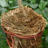 鹦鹉鸟窝虎皮牡丹玄凤手工编制鸟屋鸟巢园林装 饰创意生态草编鸟笼