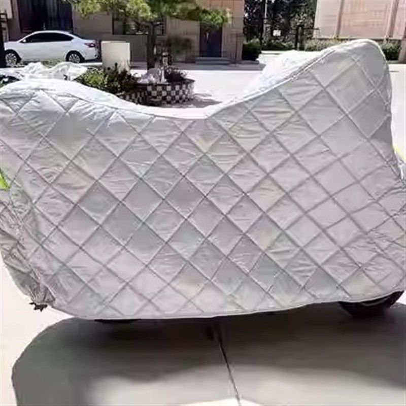 棉被电动车摩托车冬季车衣全罩加厚隔热保暖防雨防雹雪霜防寒车套