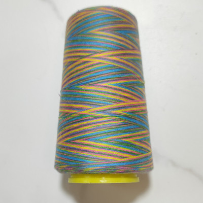 七彩缝纫线402宝塔线缝纫机线203手工缝补线绣鞋垫线五彩编制线