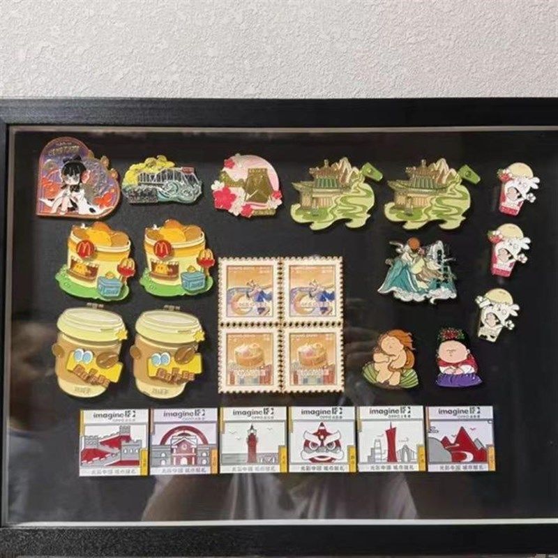 文创冰箱贴旅游城市景点冰箱贴黏贴板收纳盒冰箱贴展示板防尘,家居饰品,相框/画框,淘宝优惠券,粉丝福利购,淘宝优惠卷