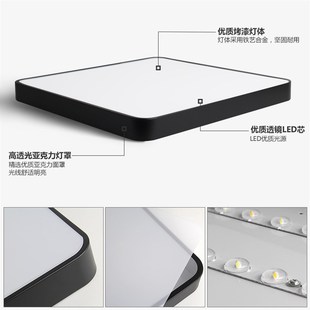 方灯吸顶灯方形正方形60x60cm方型600客厅卧室方LED正方型薄超薄