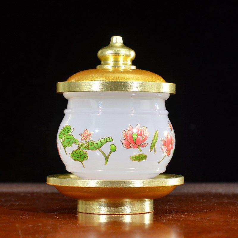 佛前供水杯净水杯莲花财神关公仙道家堂口用家用供奉茶杯琉璃杯,家居饰品,桌面摆件,淘宝优惠券,粉丝福利购,淘宝优惠卷