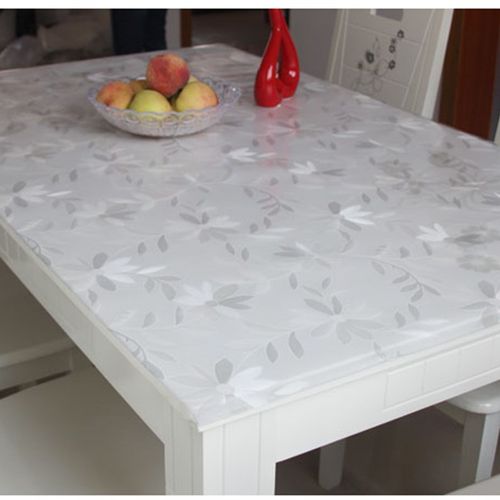 防水软质玻璃塑料桌布餐桌透明圆桌台布桌垫磨砂水晶板PVC 茶几垫