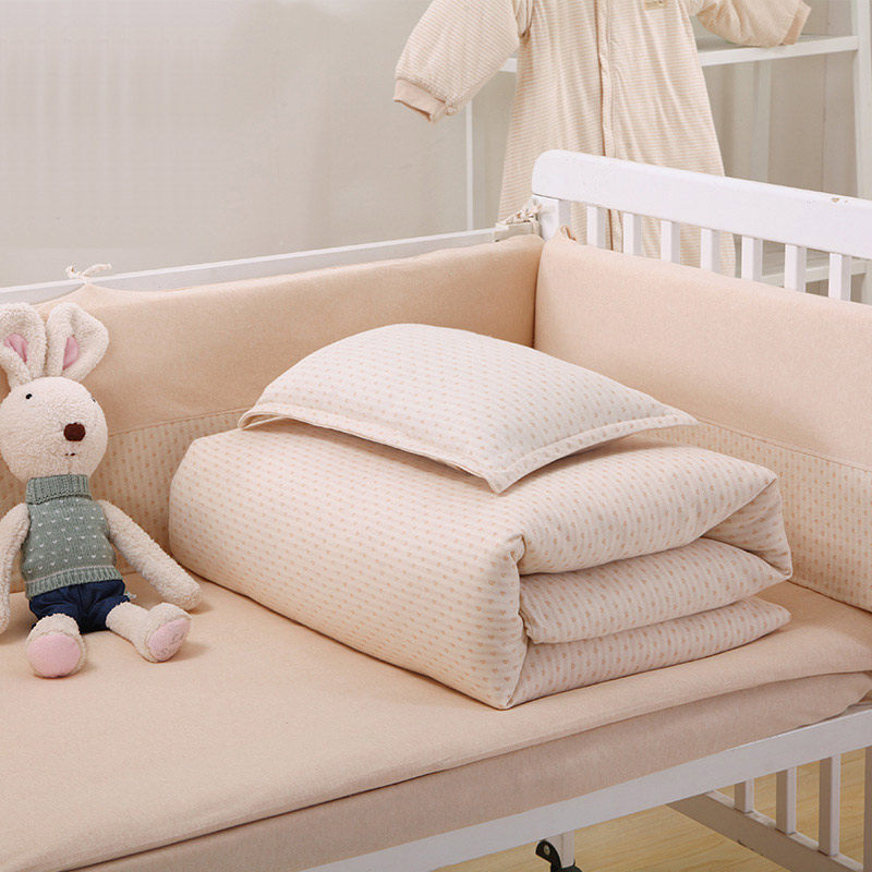 婴儿床上用品全棉儿童床品宝宝床围栏防撞新生儿被子三件套定做