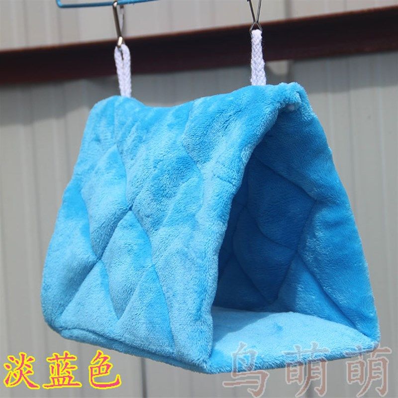 包邮加厚纯棉鹦鹉鹩哥八哥保暖鸟巢鸟窝棉窝过冬吊床仓鼠窝三角窝