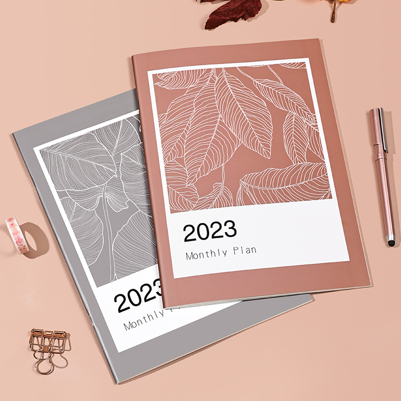 2023年日程本日历本记事本手账本时间管理效率手册A4纸面工作小秘