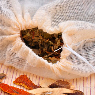 20个13*18cm棉纱布袋过滤隔渣袋卤料调料袋中药煎药袋煲汤煲鱼