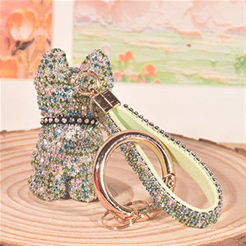 镶钻包包挂饰挂件法斗犬车钥匙扣卡通韩国可爱创意汽车钥匙链,节庆用品/礼品,钥匙扣,淘宝优惠券,粉丝福利购,淘宝优惠卷