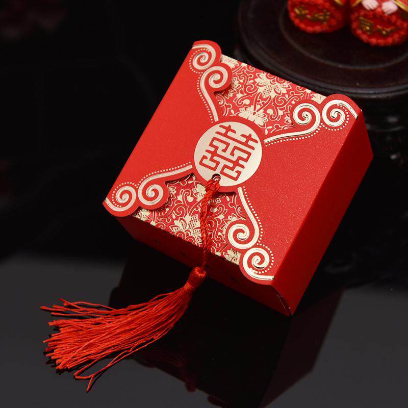 结婚庆喜糖盒创意喜糖礼盒中式浪漫婚礼喜糖袋婚庆糖果盒回礼品盒