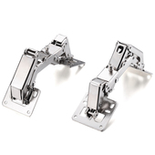 无需开槽免开孔铰链厚门板大角度橱柜衣柜150度170度铰链合页 包邮