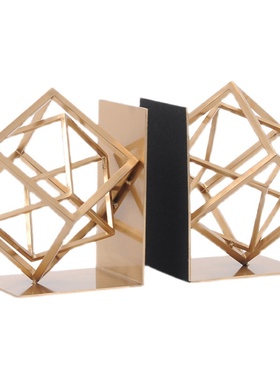 新中式书挡书立架创意书房摆件轻奢风书靠夹书器家居样板房装饰品