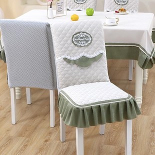 椅子套罩全包椅套家用防滑一体垫餐厅餐桌椅套罩高级感连体座椅套