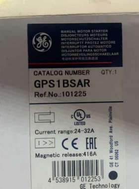 议价全新GE通用电气电动机保护器GPS1BSAR，24-32A电