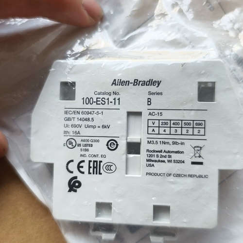 全新罗克韦尔AB辅助触点100-ES1-11，原装正品，带原议价