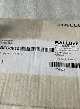 巴鲁夫光纤传感器，型号BFO0015，议价